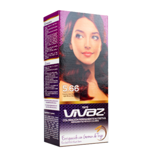 KIT Tinte 566 - Castaño Claro Caoba Rojizo